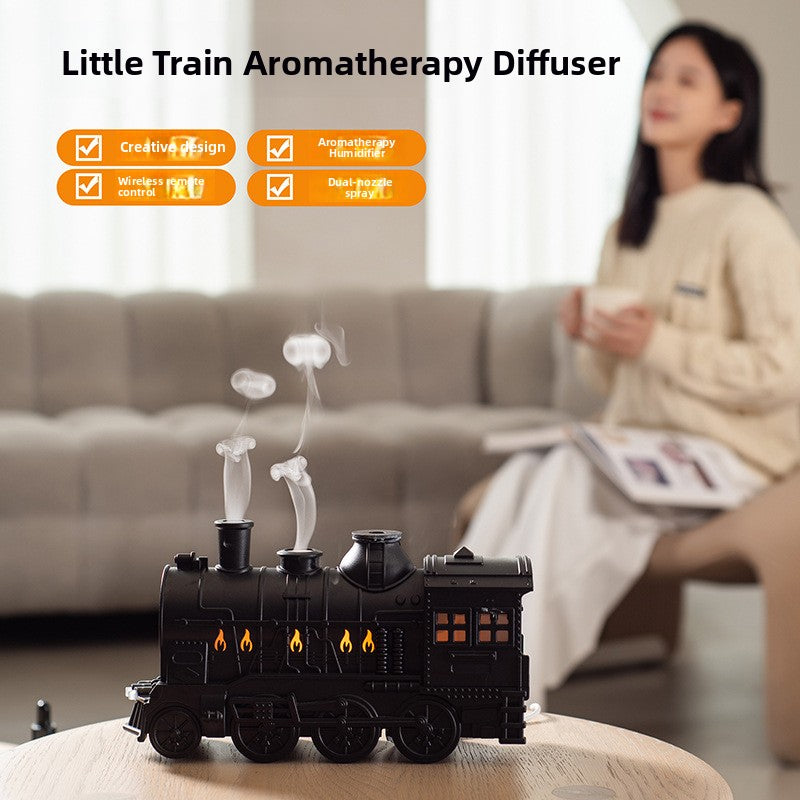 Ultrasonic Train Aroma Diffuser with Colorful Light