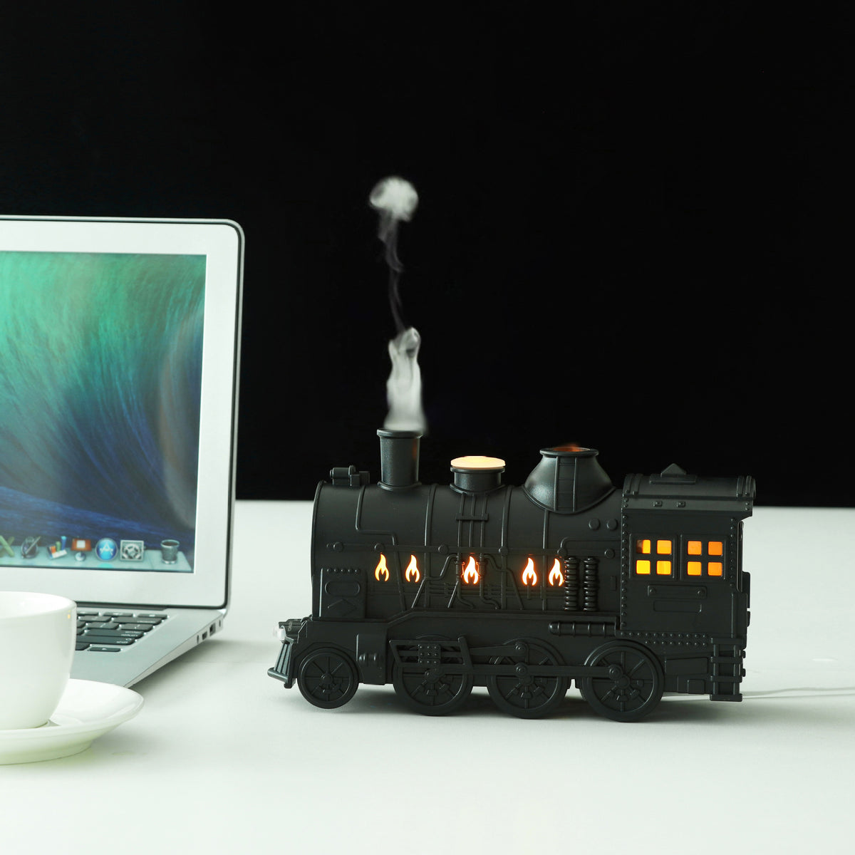 Ultrasonic Train Aroma Diffuser with Colorful Light