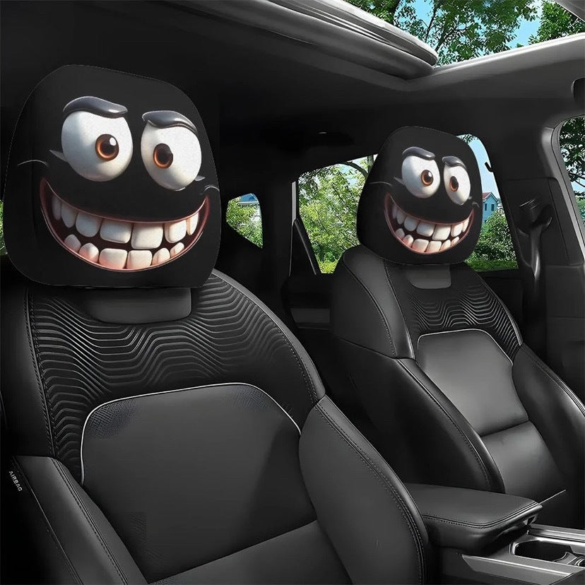 Elastic Double-Sided Car Headrest Cover