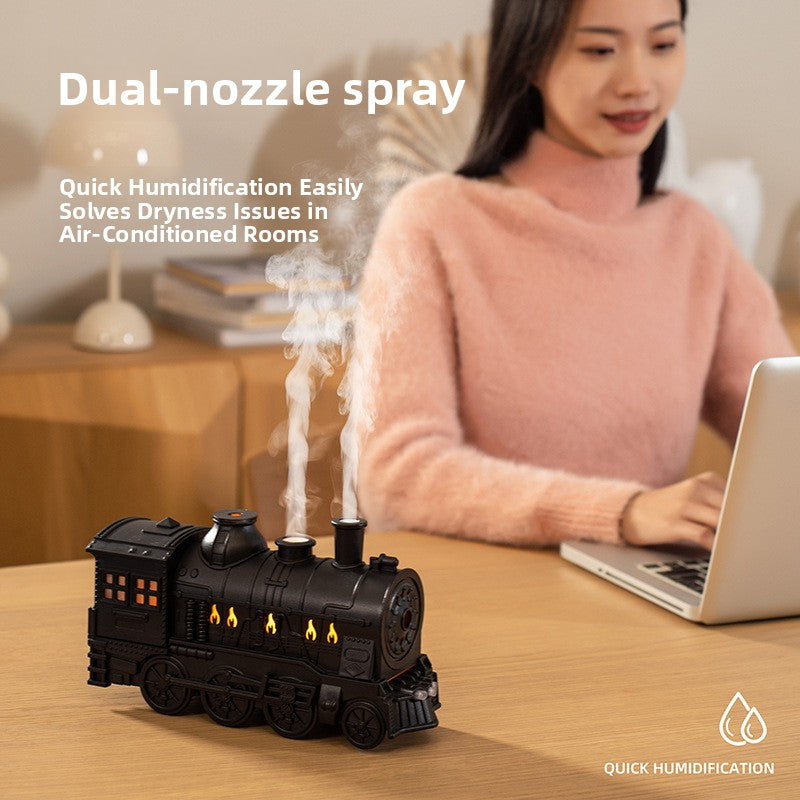 Ultrasonic Train Aroma Diffuser with Colorful Light